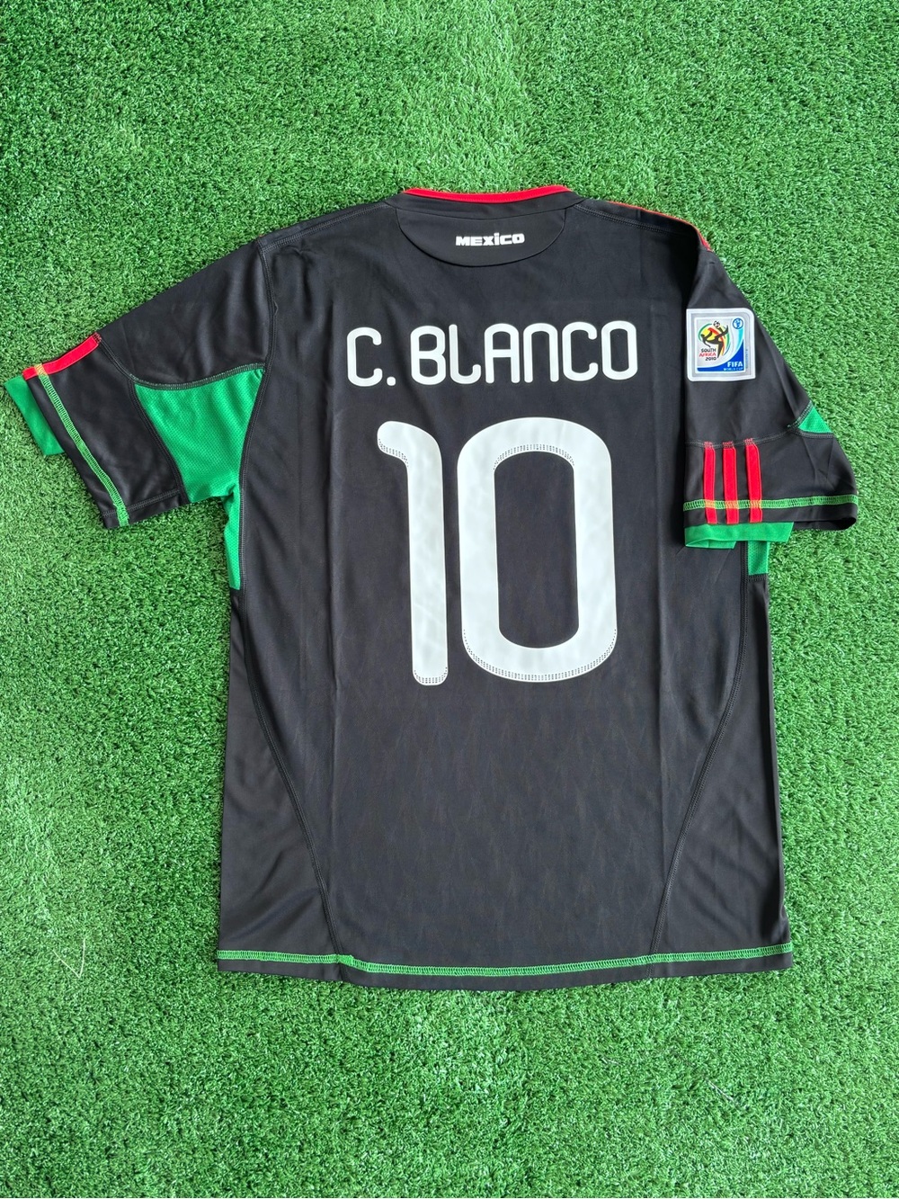 Mexico Cuauhtemoc Blanco 2010 World Cup Away Jersey — Size S-XXL